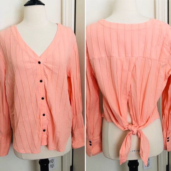 Treasure & Bond long sleeve blouse top - Picture 1 of 7